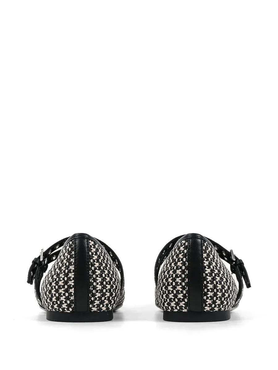 eyelet-embellished ballet flats 6