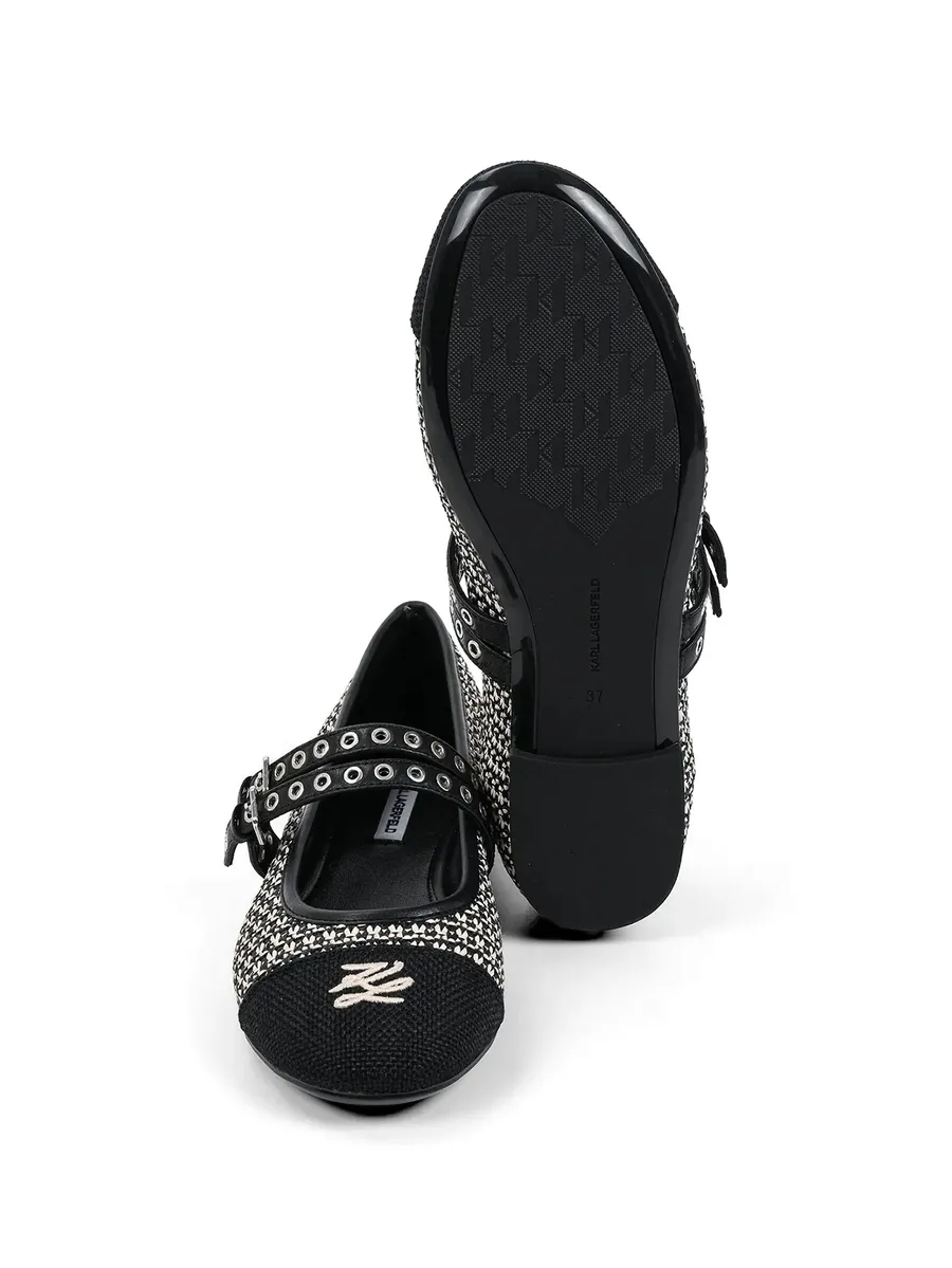 eyelet-embellished ballet flats 9