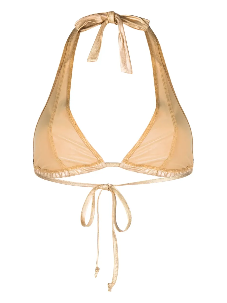 halterneck metallic bikini 3