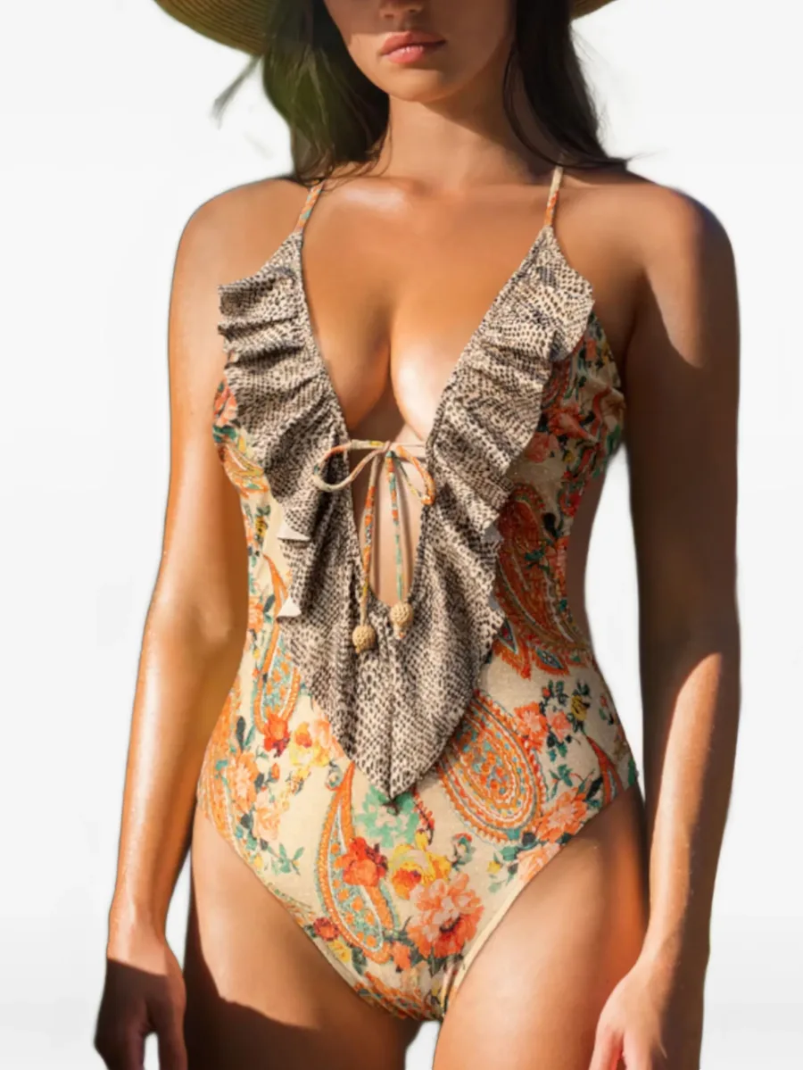 Katari ruffled tie swimsuit 5