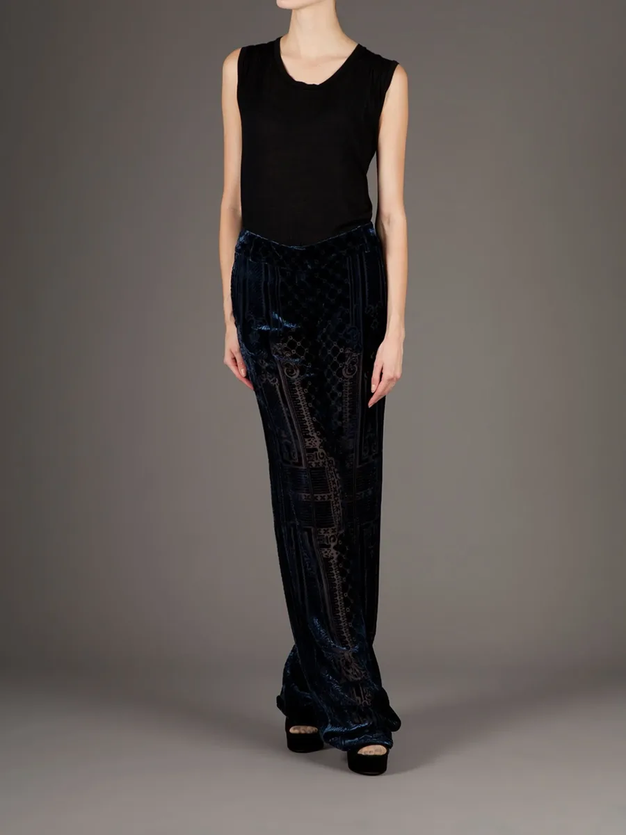 brocade wide leg trouser 5