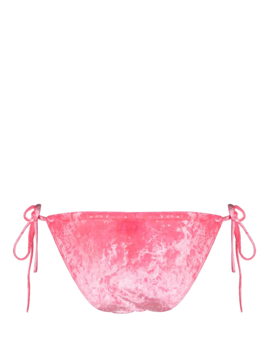 tie-fastening velvet bikini bottoms 3