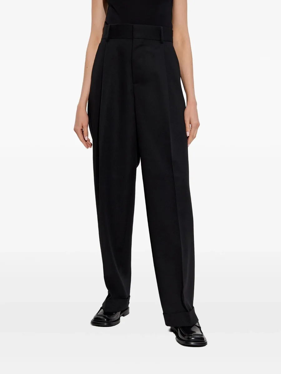 pleated wool trousers 6