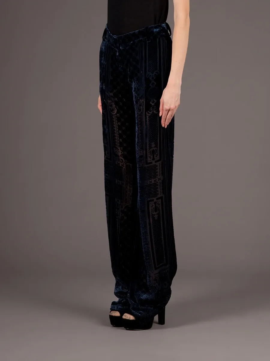 brocade wide leg trouser 7