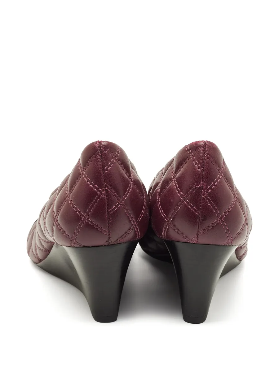 Claremont quilted heeled pumps 6