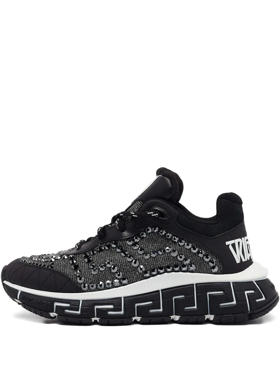Grecca crystal-embellished sneakers 2