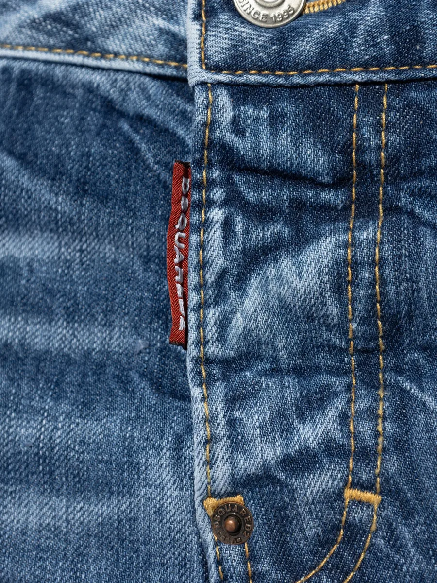 logo-patch cotton jeans 10