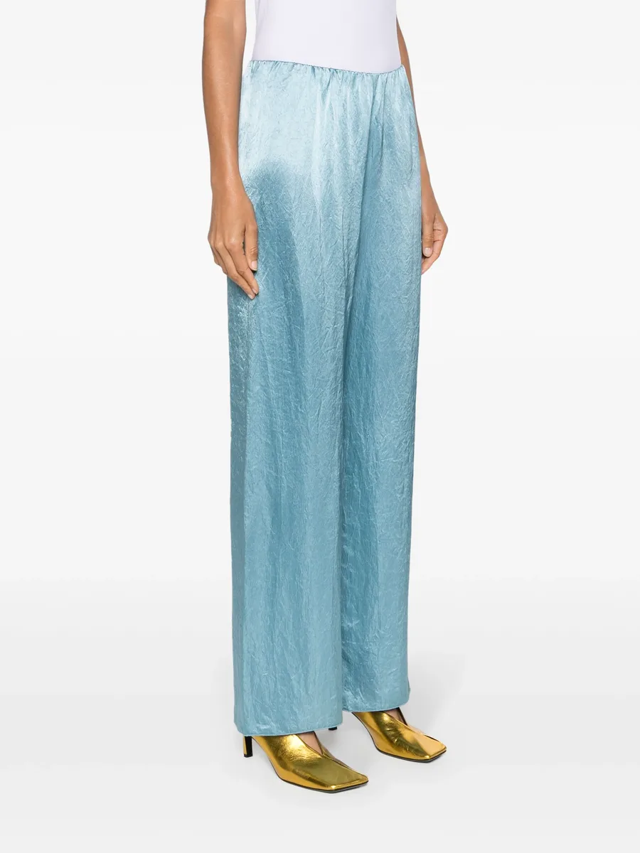 straight-leg satin trousers 5