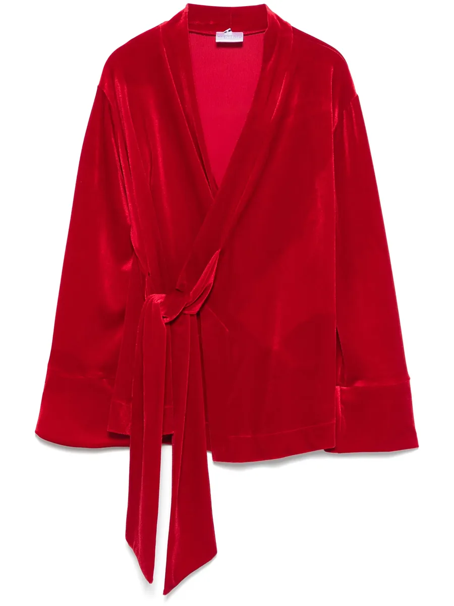 x Lia Aram velvet jacket 1