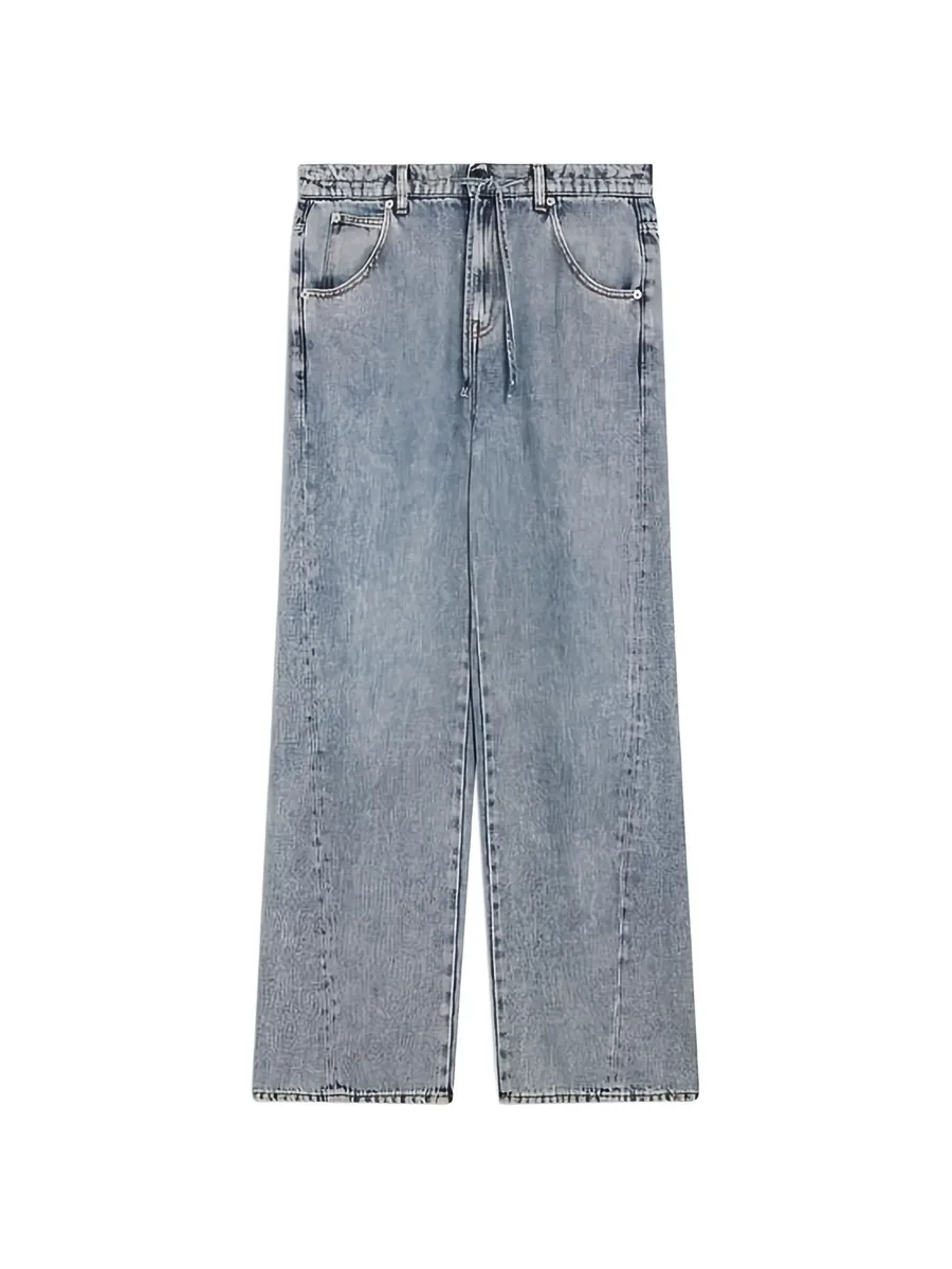drawstring-waist jeans 1