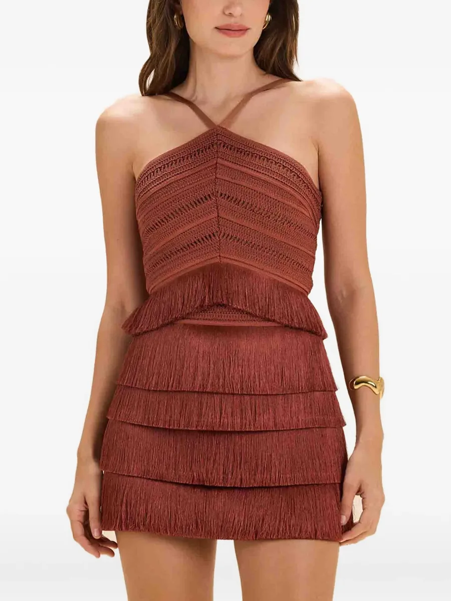 x Camila Coelho Amber fringed top 3