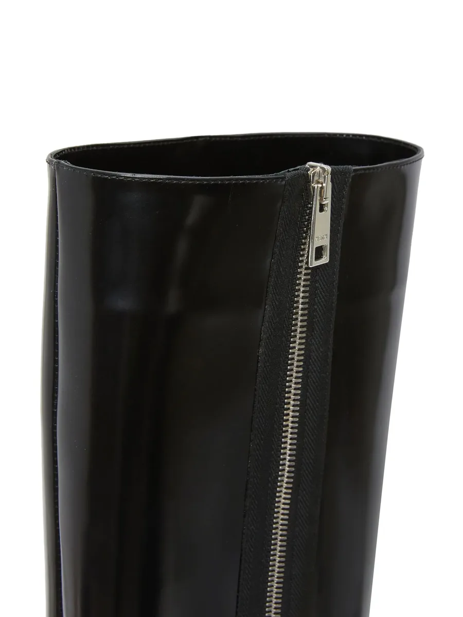 pointed-toe leather boots 7