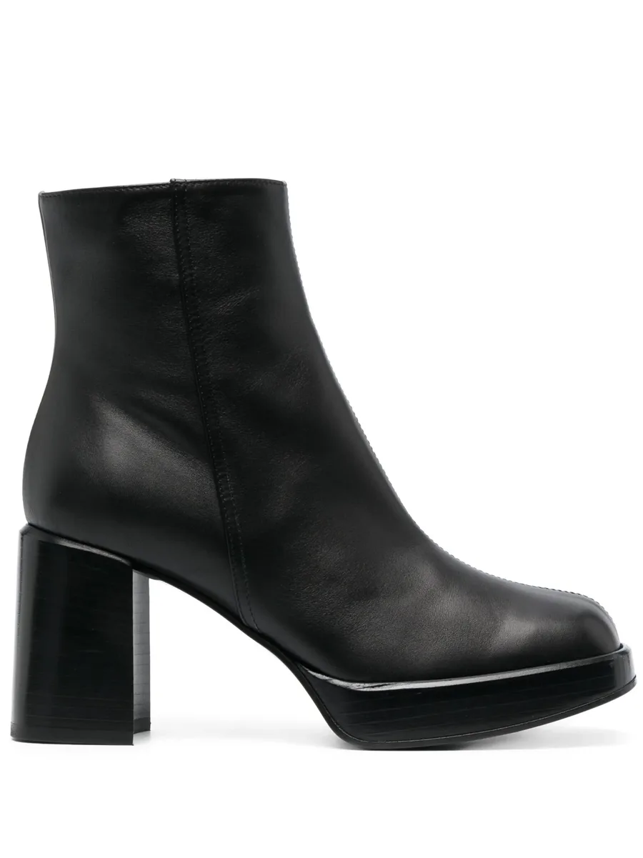 80mm square-toe leather boots 2