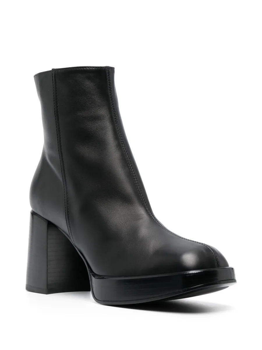 80mm square-toe leather boots 4
