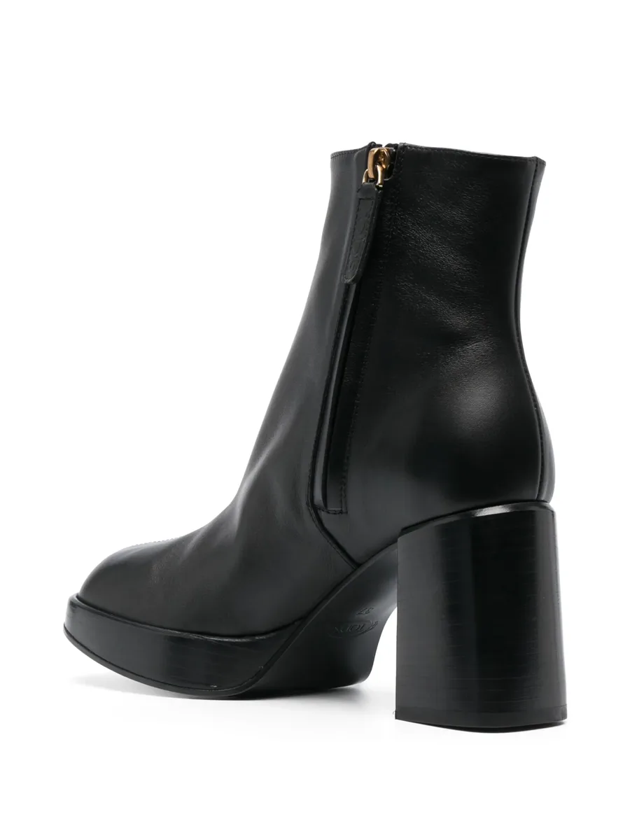 80mm square-toe leather boots 5