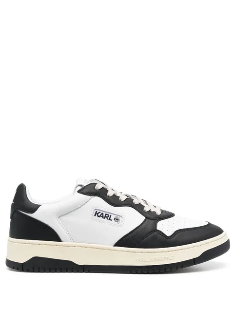 panelled low-top sneakers