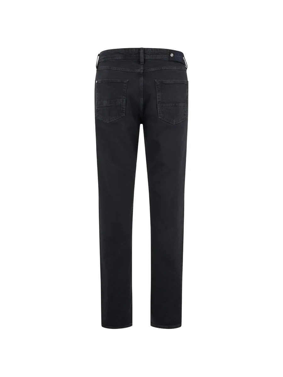 J100007 stretch black denim-rinsed jeans 2