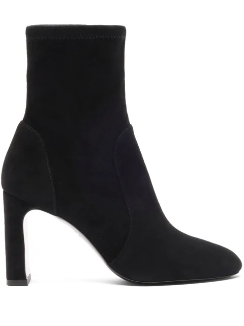 85mm block-heel ankle boots