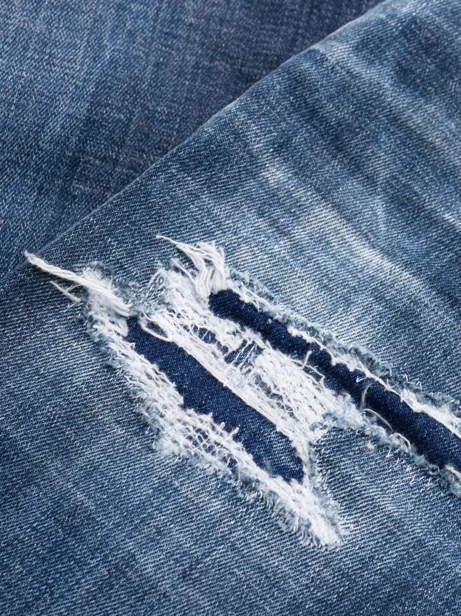 distressed cropped jeans 11
