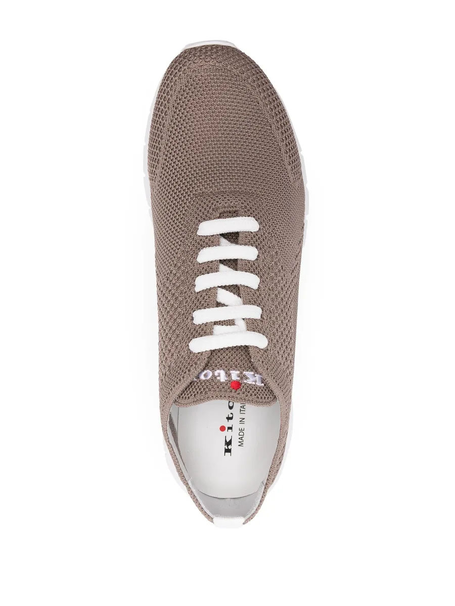 logo-embroidered knitted sneakers 7