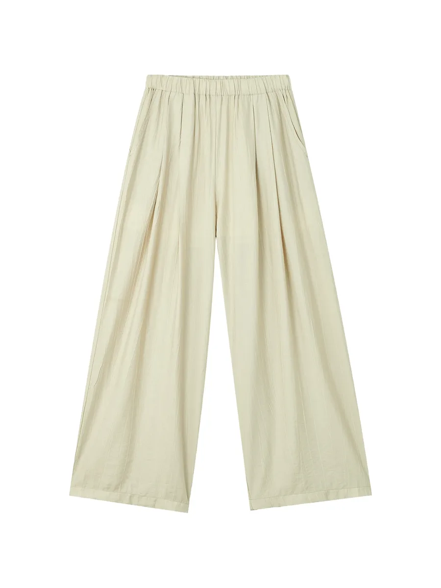 pleated wide-leg trousers 2