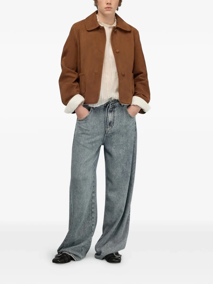 drawstring-waist jeans 3
