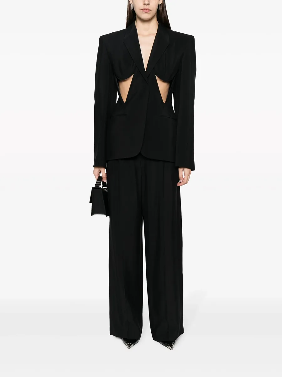 cut-out structured blazer 4