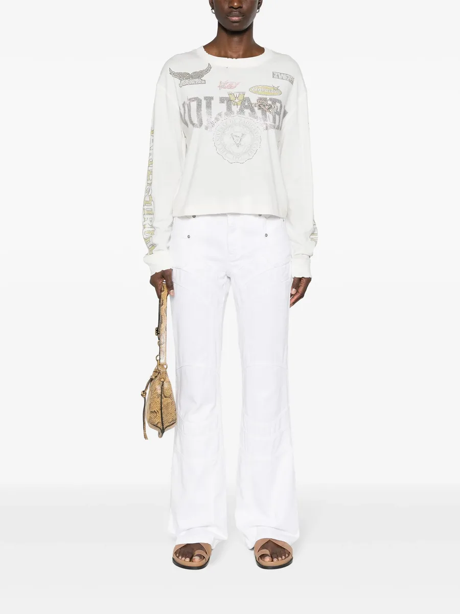 Elvira mid-rise flared jeans 3