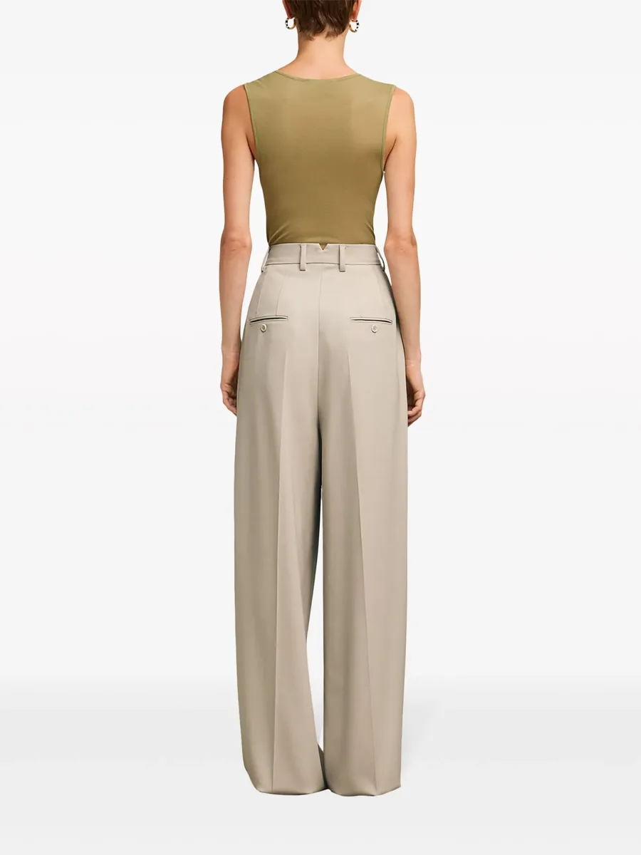 wide-leg tailored wool trousers 7