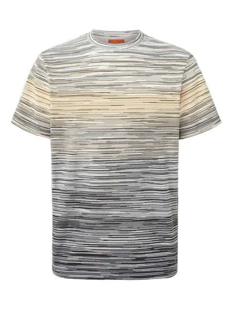 faded-flame pattern T-shirt