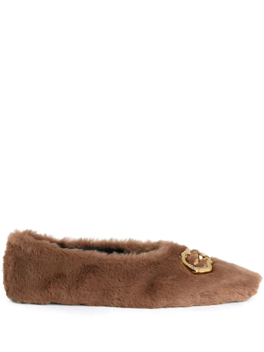 Lucreciia faux fur loafers 1