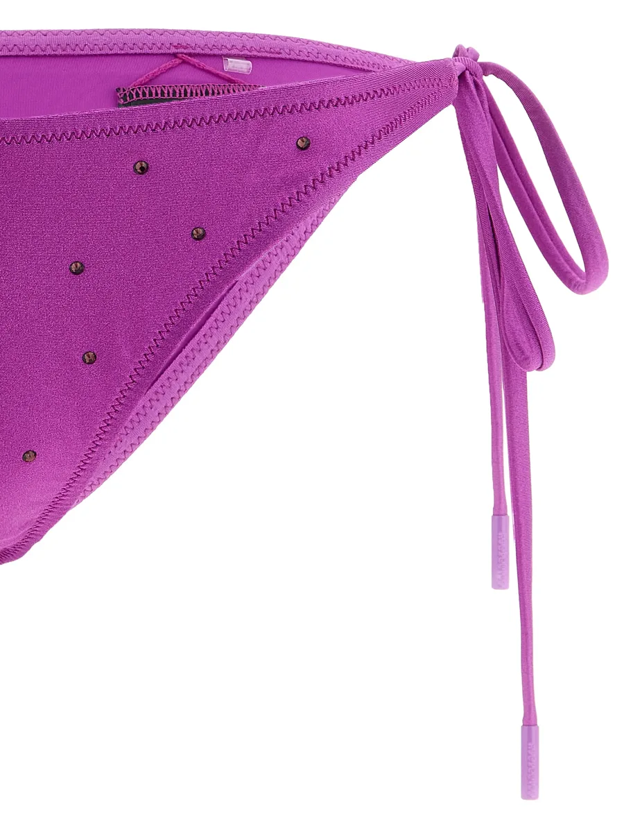 Kaia crystal-embellished bikini bottom 5