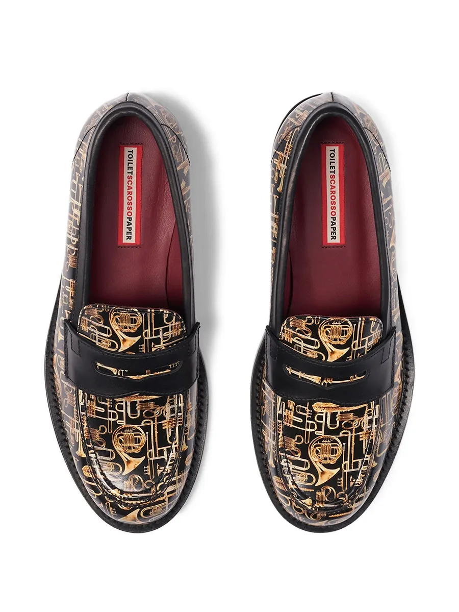 graphic-print loafers 8