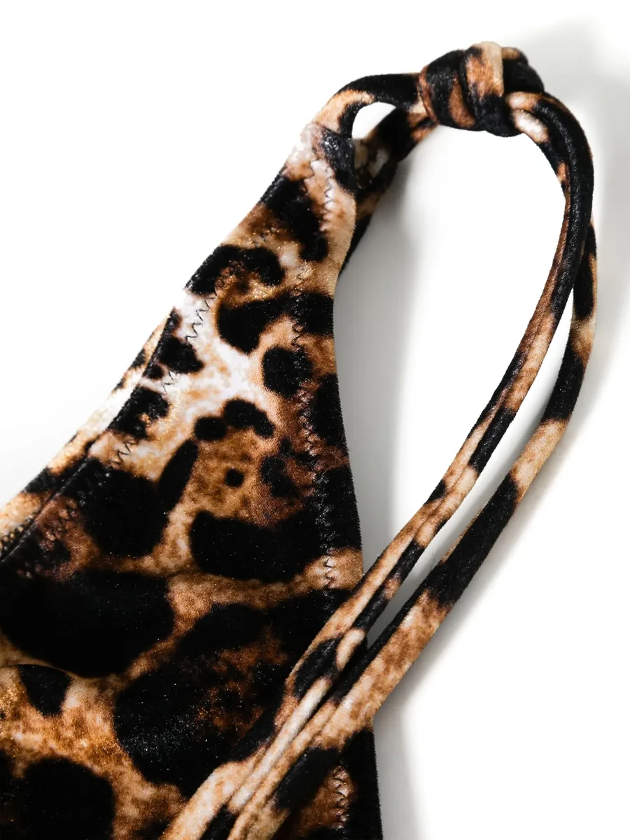 leopard-print velour bikini bottoms 5