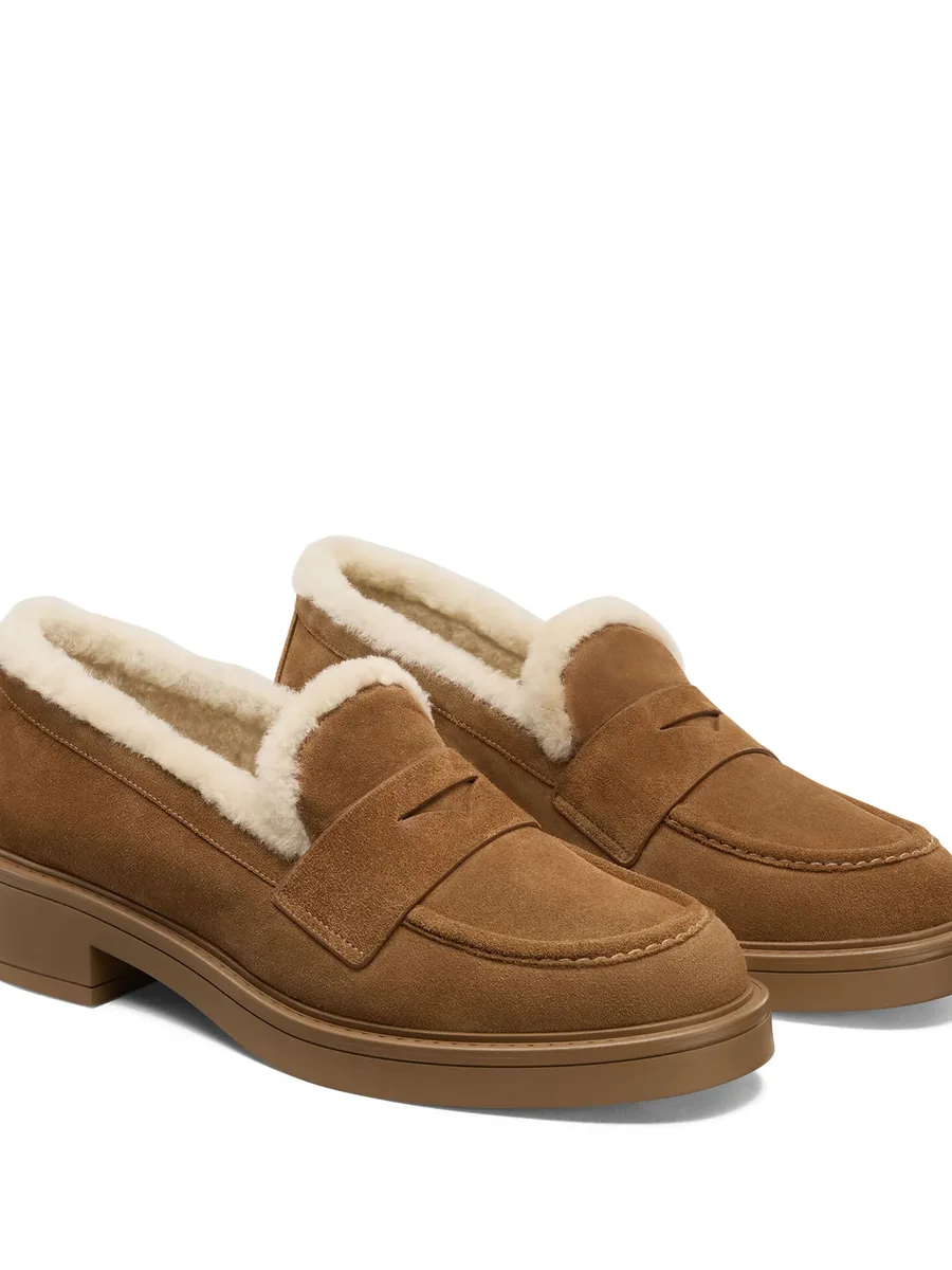 Celia Lite penny shearling loafers 2