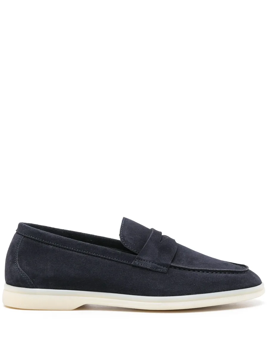 Luciana penny-slot suede loafers 2