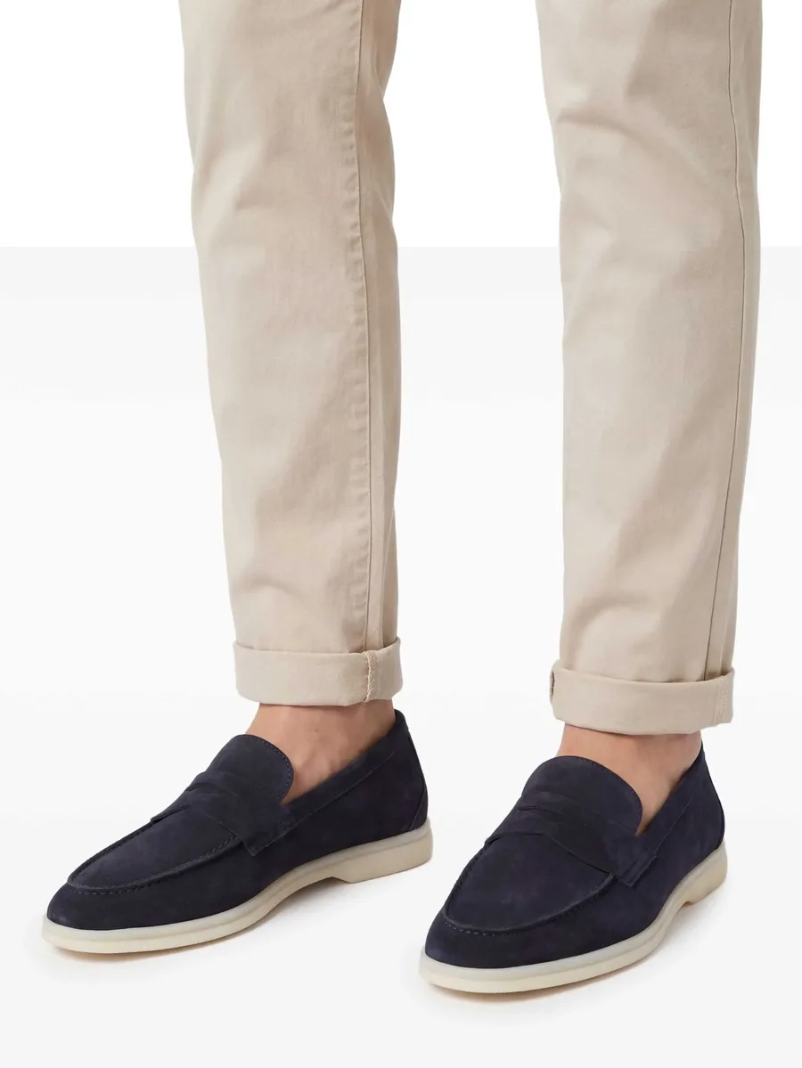 Luciana penny-slot suede loafers 3