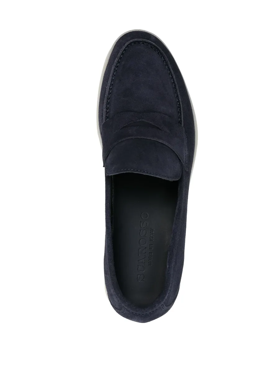 Luciana penny-slot suede loafers 10