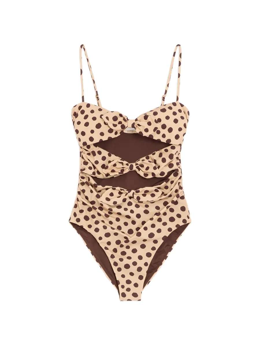 слитный купальник Plus de Pois Dalmata в горох 1