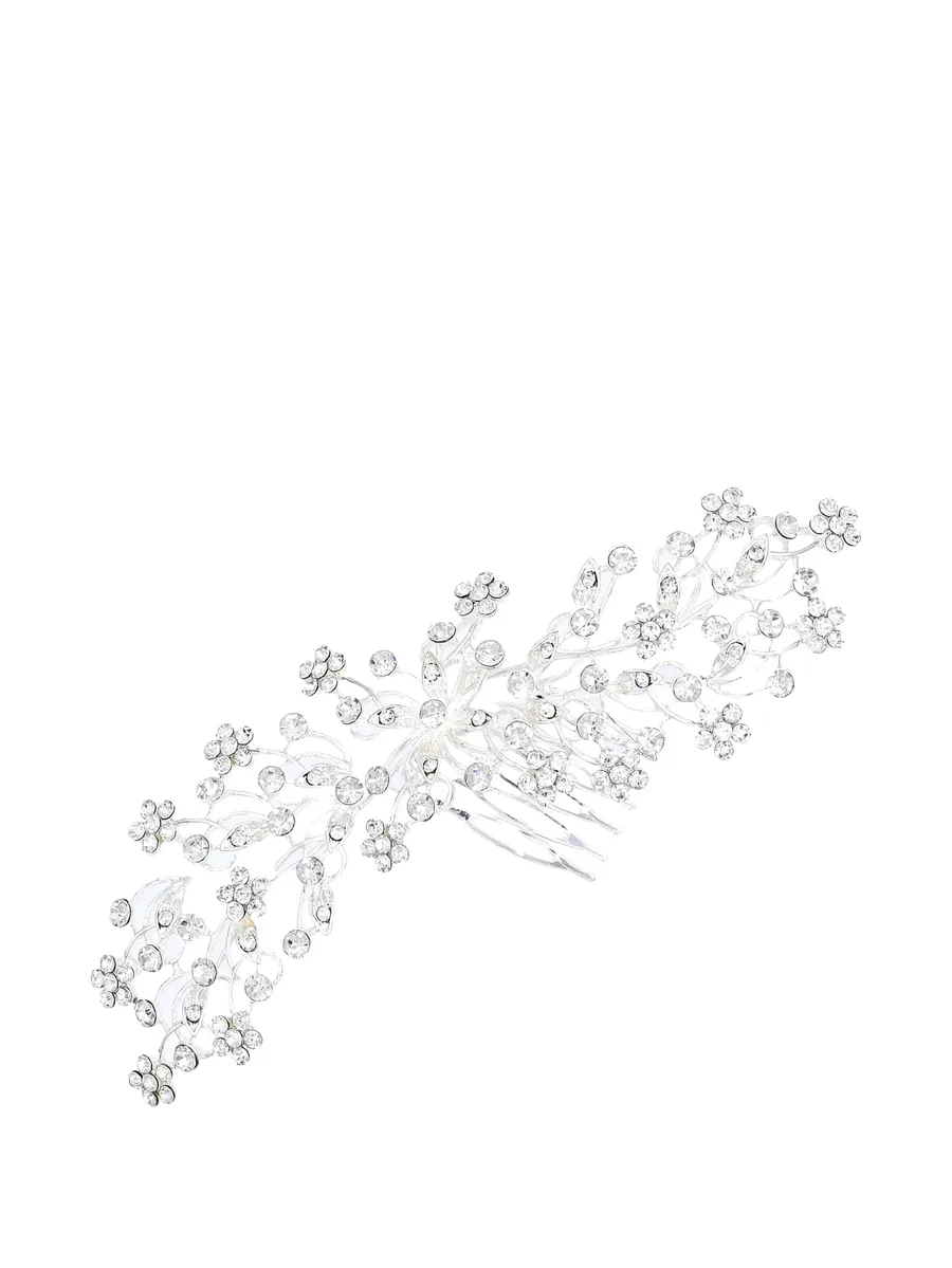 гребень для волос Crystal Rhinestone Botanical 5