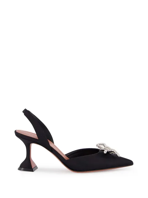 Rosie crystal-embellished slingback pumps