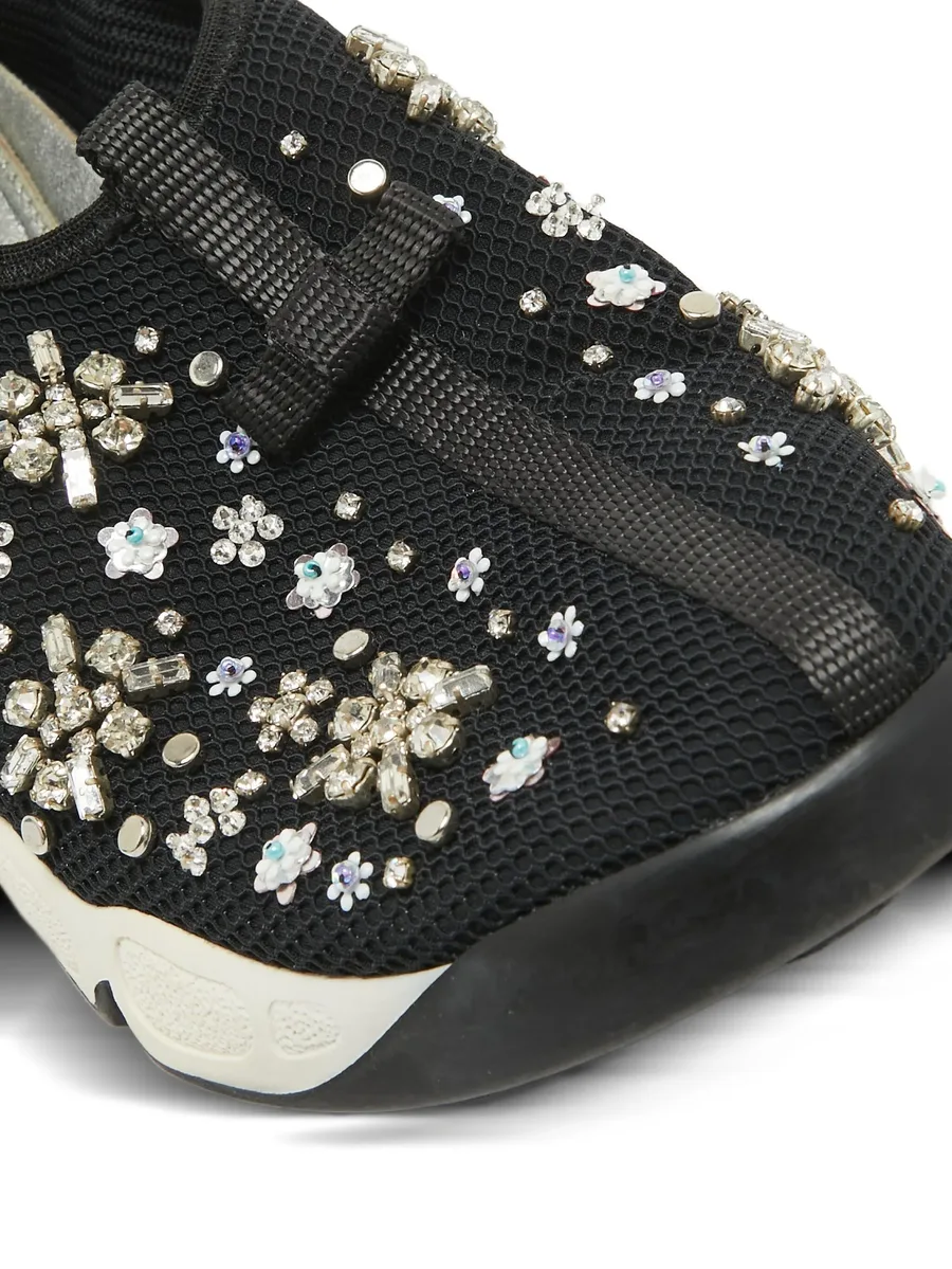 floral-appliqué sneakers 12
