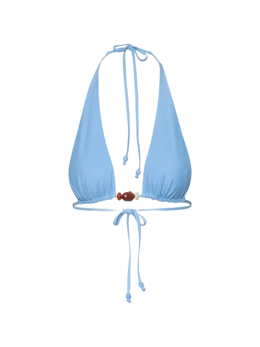 Jelena resin-stones triangle-shape bikini top 2