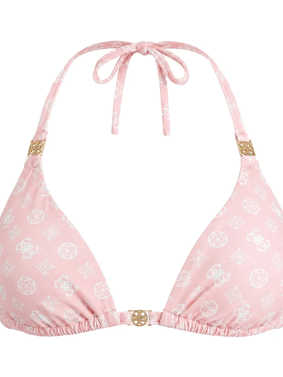 monogram-print halterneck bikini top 3