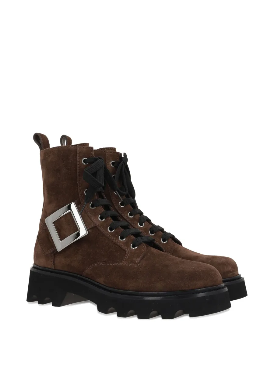 buckle-fastening lace-up boots 4