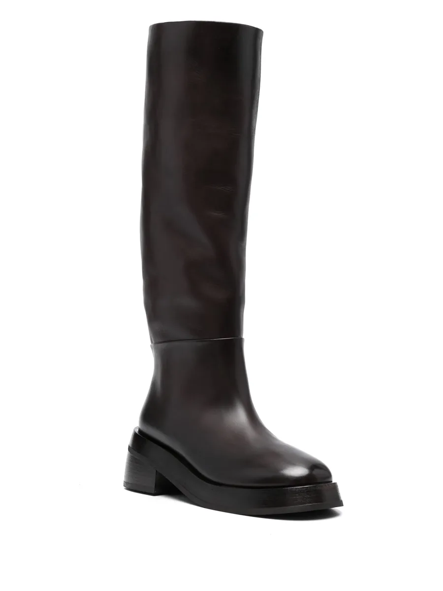 60mm Fondello leather knee-high boots 4