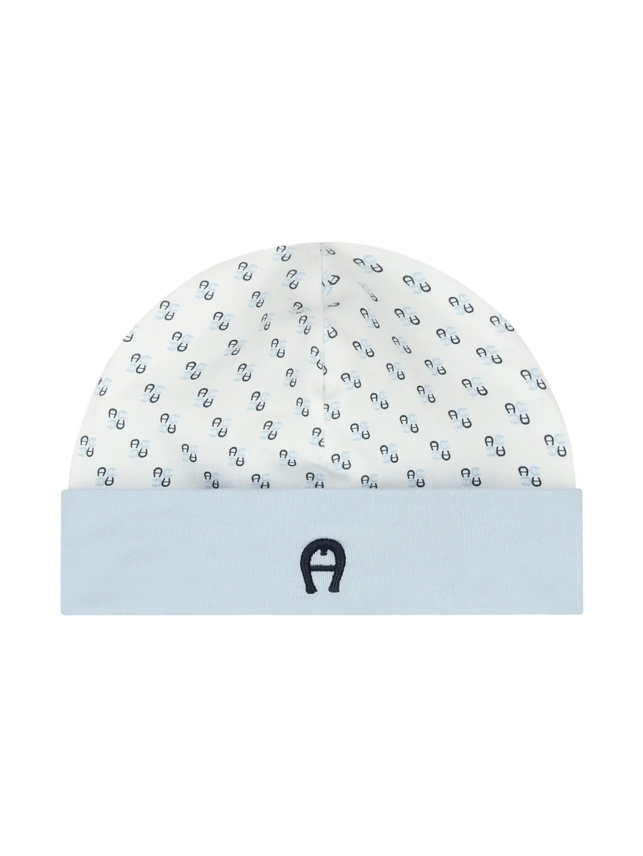 monogram-print beanie 1