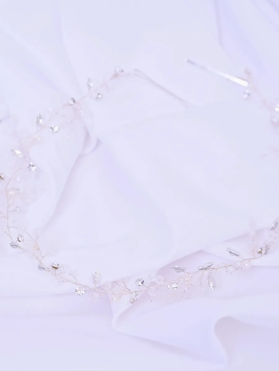 заколка для волос Crystal Floral Accented 3