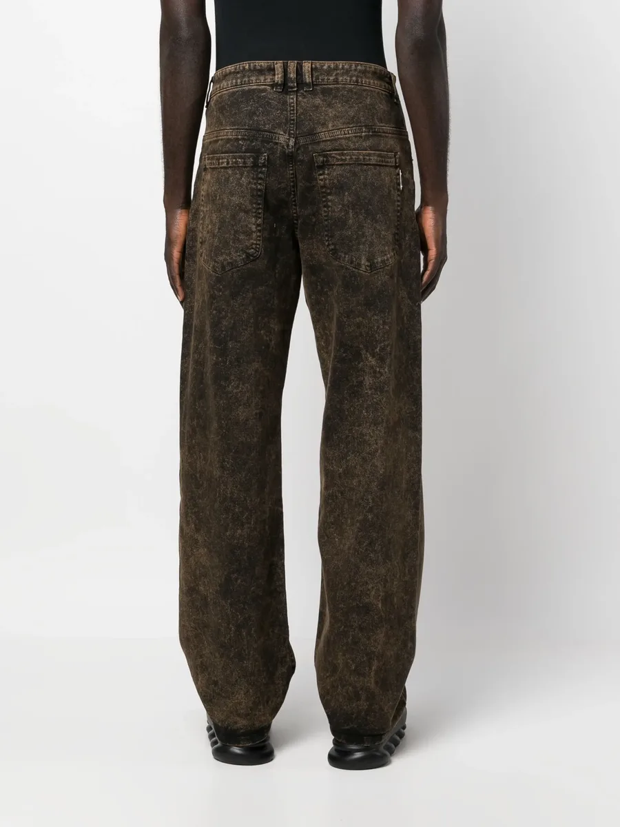 distressed-effect dnim jeans 8