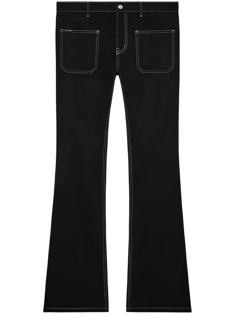 джинсы bootcut с заниженной талией